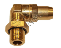 Соединитель трубки пвх угольник латунь м12х1.5 f10  (startec)