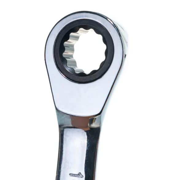 Ключ накидной  трещоточный 10х13мм (на держателе) эврика 1/25