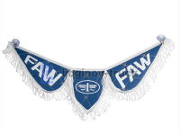 Вымпел тройной эко кожа faw синий  