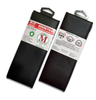 Оплетка на руль (эко-кожа) avs gl-303m-b (размер m, черный) гладкая