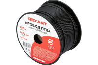 Провод монтажный пгва 1x0.75 мм 2 черный,(цена за 1 м) (rexant)