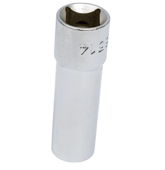 Головка свечная 1/2" 14мм 12-ти гранная с резиновым фиксатором (jtc)