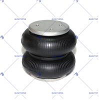 Рессора пневматическая двойной сильфон (2 отв.+возд./2 отв. - 90°) (sampa)