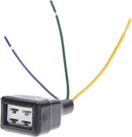 Разъем соединительный 6.3мм гнездо 4-клеммный (мама) в сборе с провод,пыльником (аэнк)