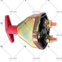 Выключатель массы daf man scania volvo 24v 600a красная ручка (металл)(sampa)