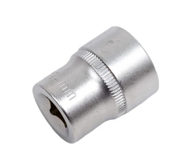 Головка торцевая 1/4" 14мм l=25мм rockforce