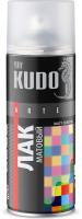 Лак акриловый универсальный kudo, бесцветный, аэрозоль, 520 мл, матовый