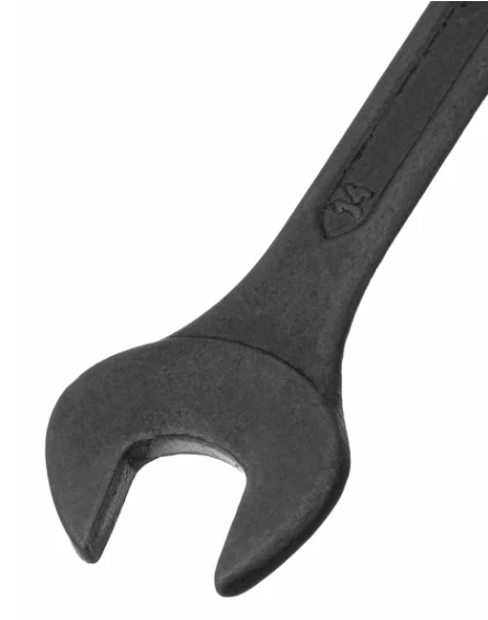 Ключ комбинированый, 14 мм, crv, фосфатированный сибртех