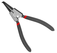 Щипцы для стопорных колец "загнутый разжим" 180 мм avs cp180-cu