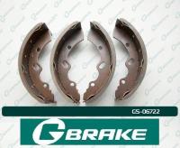 Колодки тормозные барабанные fuso canter (к-т на ось) (g-brake) gs06722