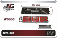 Задние грузовые фары к-кт 2 шт 12/24w 46cm универсальные auto-gur w0005