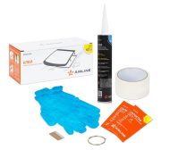 Клей для вклейки стёкол (набор: клей pu 310мл., салф.очищ.с раствор.2 шт., лезвие, скотч, струна