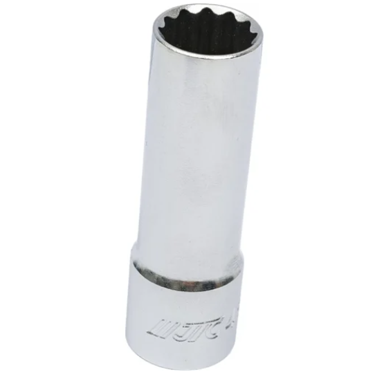 Головка свечная 1/2" 14мм 12-ти гранная с резиновым фиксатором (jtc)