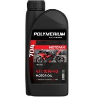 Масло моторное polymerium moto-fan 704 4t 10w-40 1l