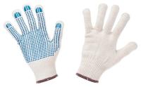Перчатки рабочие трикотажные хб 5 нитей 10 класс с пвх точка