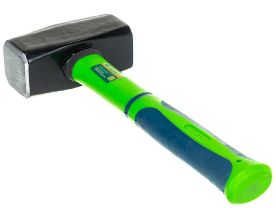 Кувалда, 1500 г, фибергласовая обрезиненная рукоятка// сибртех