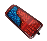 Фонарь задний universal 10-30v, man tga 025 левый,  синий с амр разъемом led (техавтосвет)