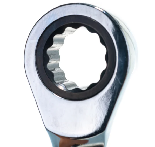 Ключ накидной  трещоточный 10х13мм (на держателе) эврика 1/25