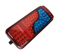 Фонарь задний universal 10-30v, man tga 025 правый,  синий с амр разъемом led арт.u025-05r-88led