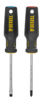 Набор отвёрток, 2 шт., ph+sl, s2, 3к рукоятка// denzel