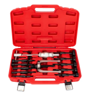 Набор съемников внутренних подшипников цанговый с обратным молотком(8-58мм) 16пр., в кейсе 