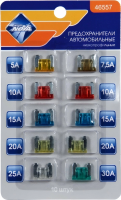 Предохранитель 5-30a флажковый micro комплект 10шт. nova bright