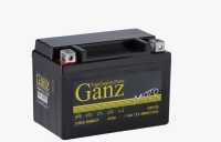 Аккумулятор ganz мото agm 11 а/ч прямой l+ 150x87x110 мото en 280 а