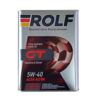 Масло моторное rolf gt sae 5w-40 api sn/cf синтетика 4л