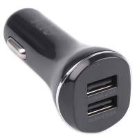 Usb автомобильное зарядное устройство avs 2 порта uc-322 (2,4а,белый)