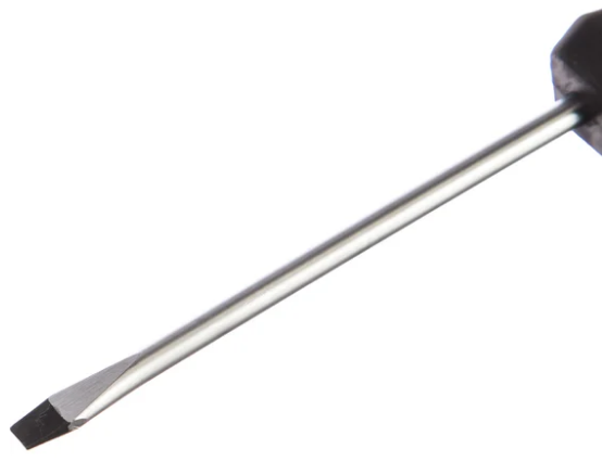 Отвертка anti-slip, sl5,0х100 мм, crv, 2к рукоятка matrix