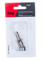 Переходник для компрессора 8мм быстросъемный штуцер "елочка" fubag 