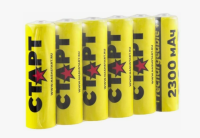 Батареи аккумуляторные-перезаряжаемые старт hr6 aa (пальчиковые) 2700mah  1 шт