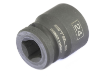 Головка ударная шестигранная, 24 мм, 1/2", crmo// stels