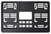 Рамка под номерной знак япон./амер. авто, 290*170 мм (черная) avs rn-23