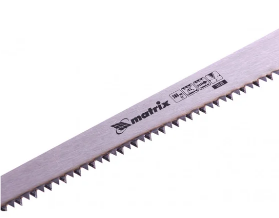 Ножовка по дереву выкружная, 300 мм, каленый зуб, двухкомпонентная рукоятка  matrix
