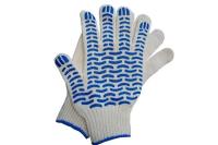 Перчатки х/б пвх "волна" 4-нити