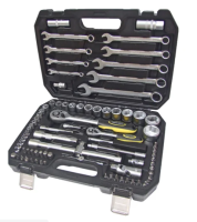 Набор инструмента  1/4"&1/2"dr 6-гранный 82 предмета эврика 1/3