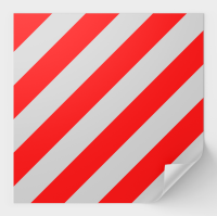 Наклейка "крупногабаритный груз" виниловая, полноцветная, размер 40*40 см