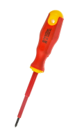 Отвертка диэлектрическая до 1000 в, ph0х75 мм, 2к рукоятка сибртех