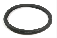 Оплетка на руль 44-46см (daf, man, volvo) кожа с белой строчкой