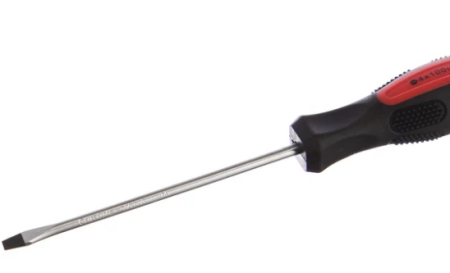 Отвертка anti-slip, sl4,0х100 мм, crv, 2к рукоятка matrix