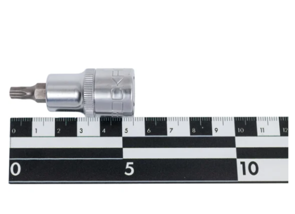 Бита-головка 1/2" torx t55х55мм с отверстием rockforce 