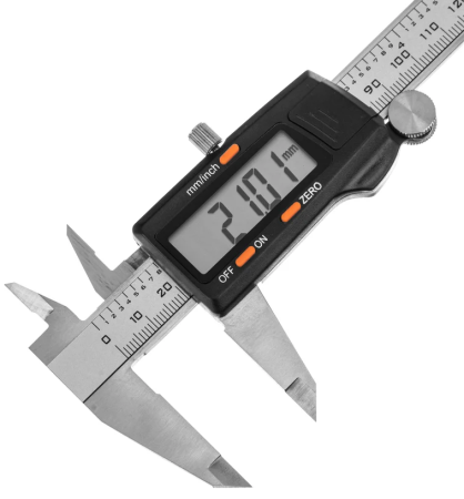 Штангенциркуль, 150 мм, электронный, с глубиномером// denzel