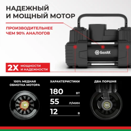 Компрессор мистраль-55 12v 55 л/мин белаk