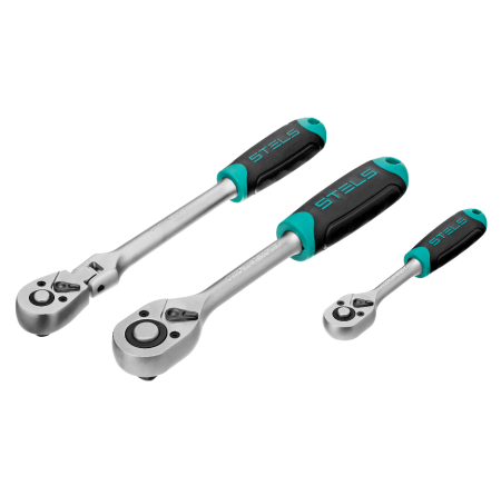 Набор инструментов, 1/2",3/8", 1/4", crv, пластиковый кейс 142 предмета stels