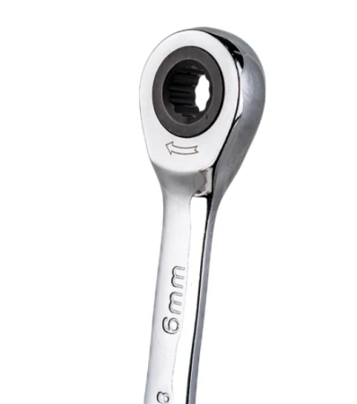 Набор ключей комбинированных er-20627 трещоточных 10 предметов 6,8,10,12,14,17,19,22,24,27мм (на дер