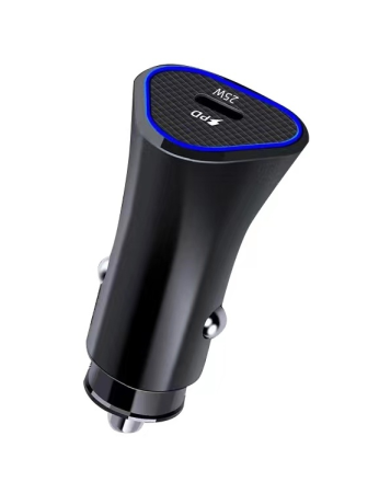 Usb автомобильное зарядное устройство avs 1 порт uc-725 (pd type c 25w)