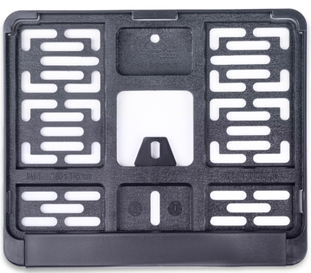 Рамка под номерной знак мотоцикла (чёрная) тип4 190х145 мм avs rn-21