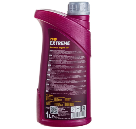 Масло моторное mannol extreme 5w-40 синтетическое 1 л 