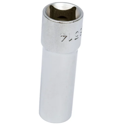 Головка свечная 1/2" 14мм 12-ти гранная с резиновым фиксатором (jtc)